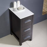 Fresca FST6212ES Torino 12" Bathroom Linen Side Cabinet in Espresso