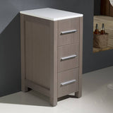 Fresca FST6212GO Torino 12" Bathroom Linen Side Cabinet in Gray Oak