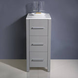 Fresca FST6212GR Torino 12" Bathroom Linen Side Cabinet in Grey