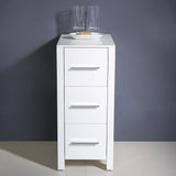 Fresca FST6212WH Torino 12" Bathroom Linen Side Cabinet in White