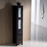 Fresca FST6260ES Torino Tall Bathroom Linen Side Cabinet in Espresso