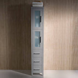 Fresca FST6260GR Torino Tall Bathroom Linen Side Cabinet in Grey