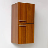 Fresca FST8091TK Bathroom Linen Side Cabinet with 2 Storage Areas in Teak