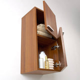 Fresca FST8091TK Bathroom Linen Side Cabinet with 2 Storage Areas in Teak