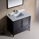 Fresca FVN2036ES Oxford 36" Traditional Bathroom Vanity in Espresso