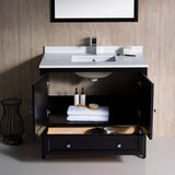 Fresca FVN2036ES Oxford 36" Traditional Bathroom Vanity in Espresso