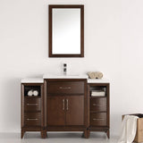 Fresca FVN21-122412AC Cambridge 48" Antique Coffee Traditional Bathroom Vanity with Mirror