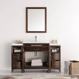 Fresca FVN21-123012AC Cambridge 54" Antique Coffee Traditional Bathroom Vanity with Mirror