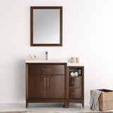 Fresca FVN21-3012AC Cambridge 42" Antique Coffee Traditional Bathroom Vanity with Mirror