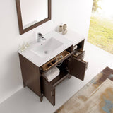 Fresca FVN21-3012AC Cambridge 42" Antique Coffee Traditional Bathroom Vanity with Mirror