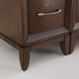 Fresca FVN21-96AC Cambridge 96" Antique Coffee Double Sink Traditional Bathroom Vanity with Mirrors