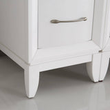 Fresca FVN21-96WH Cambridge 96" White Double Sink Traditional Bathroom Vanity with Mirrors