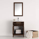 Fresca FVN2124AC Cambridge 24" Antique Coffee Traditional Bathroom Vanity with Mirror