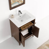 Fresca FVN2124AC Cambridge 24" Antique Coffee Traditional Bathroom Vanity with Mirror