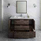 Fresca FVN31-123012ACA-FC Formosa 54" Floor Standing Modern Bathroom Vanity with Mirror in Acacia