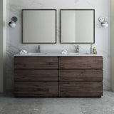 Fresca FVN31-3636ACA-FC Formosa 72" Floor Standing Double Sink Modern Bathroom Vanity with Mirrors in Acacia