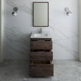 Fresca FVN3124ACA-FC Formosa 24" Floor Standing Modern Bathroom Vanity with Mirror in Acacia