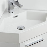 Fresca FVN5082WH Coda 14" White Modern Corner Bathroom Vanity