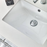 Fresca FVN6160WH-UNS-D Lucera 60" White Wall Hung Double Undermount Sink Modern Bathroom Vanity with Medicine Cabinets