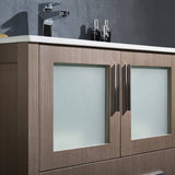 Fresca FVN6230GO-UNS Torino 30" Gray Oak Modern Bathroom Vanity with Integrated Sink