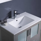 Fresca FVN6230GR-UNS Torino 30" Grey Modern Bathroom Vanity with Integrated Sink