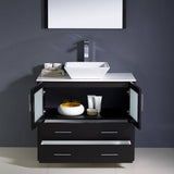 Fresca FVN6236ES-VSL Torino 36" Espresso Modern Bathroom Vanity with Vessel Sink