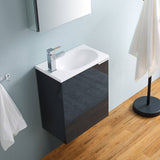 Fresca FVN8003GG Valencia 20" Dark Slate Gray Wall Hung Modern Bathroom Vanity with Medicine Cabinet