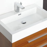 Fresca FVN8030TK Livello 30" Teak Modern Bathroom Vanity with Medicine Cabinet