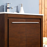 Fresca FVN8130WG Allier 30" Wenge Brown Modern Bathroom Vanity with Mirror