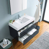 Fresca FVN8336GG Valencia 36" Dark Slate Gray Wall Hung Modern Bathroom Vanity with Medicine Cabinet