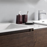 Fresca FVN93-241224RW-D Lazzaro 60" Rosewood Free Standing Double Sink Modern Bathroom Vanity with Medicine Cabinet