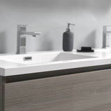 Fresca FVN93-3636MGO-D Lazzaro 72" Gray Wood Free Standing Double Sink Modern Bathroom Vanity with Medicine Cabinet