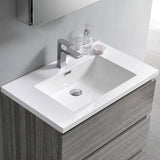 Fresca FVN9330HA Lazzaro 30" Ash Gray Free Standing Modern Bathroom Vanity with Medicine Cabinet