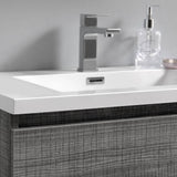 Fresca FVN9330HA Lazzaro 30" Ash Gray Free Standing Modern Bathroom Vanity with Medicine Cabinet