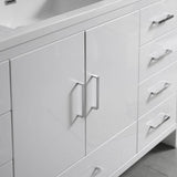 Fresca FVN9460WH-S Imperia 60" Glossy White Free Standing Single Sink Modern Bathroom Vanity with Medicine Cabinet