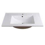 Fresca FVS6230WH Torino 30" White Integrated Sink with Countertop