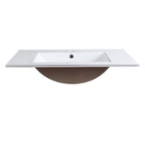 Fresca FVS6230WH Torino 30" White Integrated Sink with Countertop