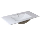 Fresca FVS6236WH Torino 36" White Integrated Sink with Countertop