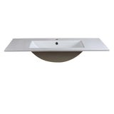 Fresca FVS6236WH Torino 36" White Integrated Sink with Countertop