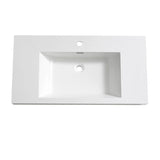 Fresca FVS8005WH Valencia 40" White Integrated Sink with Countertop