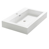 Fresca FVS8030WH Livello 30" White Integrated Sink with Countertop