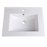 Fresca FVS8125WH Allier 24" White Integrated Sink with Countertop