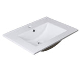 Fresca FVS8125WH Allier 24" White Integrated Sink with Countertop