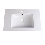 Fresca FVS8130WH Allier 30" White Integrated Sink with Countertop