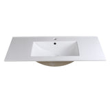 Fresca FVS8140WH Allier 40" White Integrated Sink with Countertop