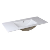 Fresca FVS8140WH Allier 40" White Integrated Sink with Countertop