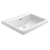 Fresca FVS8525WH Milano 26" White Integrated Sink with Countertop