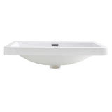 Fresca FVS8525WH Milano 26" White Integrated Sink with Countertop