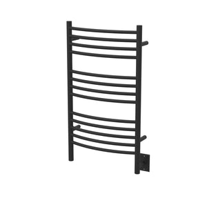 Amba Jeeves CCMB Towel Warmer with 13 Curved Bars, Matte Black Finish