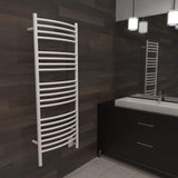 Amba Jeeves DCW Curved Towel Warmer with 20 Bars in White